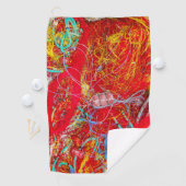 カラフル魚釣り網 ゴルフタオル (インサイチュ)