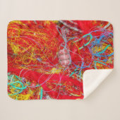 カラフル魚釣り網 シェルパブランケット (正面(横))