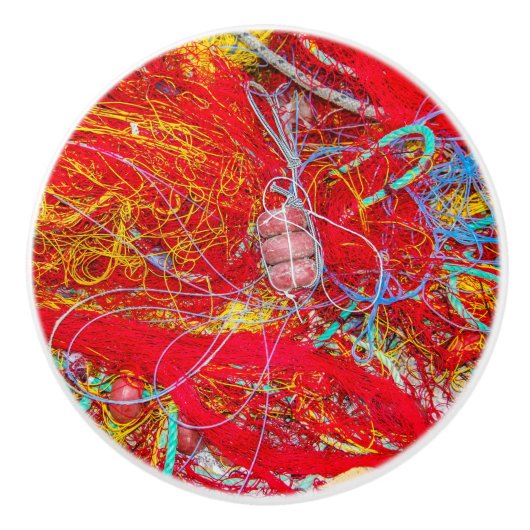 カラフル魚釣り網 セラミックノブ (正面)