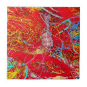 カラフル魚釣り網 タイル (正面)