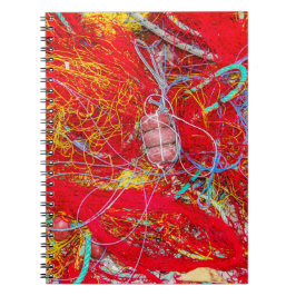 カラフル魚釣り網 ノートブック