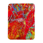 カラフル魚釣り網 マグネット (縦)