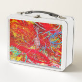 カラフル魚釣り網 メタルランチボックス (正面)