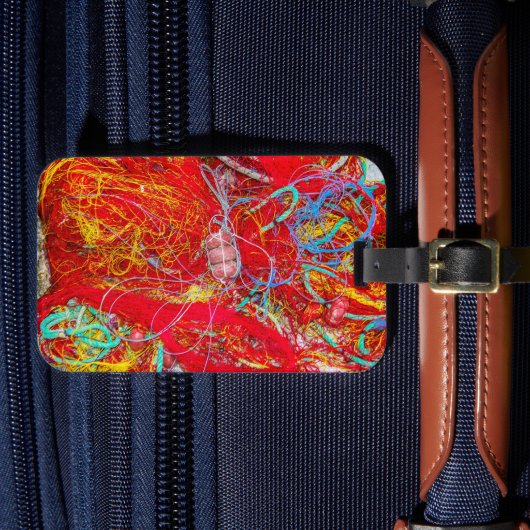 カラフル魚釣り網 ラゲッジタグ (正面インサイチュ4)