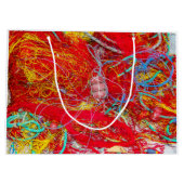 カラフル魚釣り網 ラージペーパーバッグ (裏面)