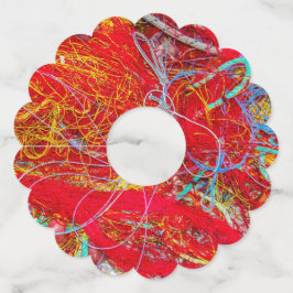 カラフル魚釣り網 ワイングラスタグ