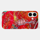 カラフル魚釣り網 Case-Mate iPhoneケース (裏面 (横))