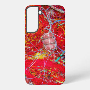 カラフル魚釣り網 SAMSUNG GALAXY S22+ケース