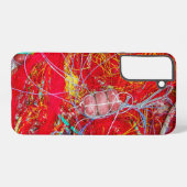 カラフル魚釣り網 SAMSUNG GALAXYケース (裏面横)