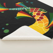 カラフル魚 シェルパブランケット (3/4)