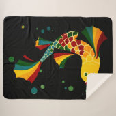 カラフル魚 シェルパブランケット (正面(横))
