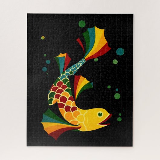 カラフル魚 ジグソーパズル (縦)