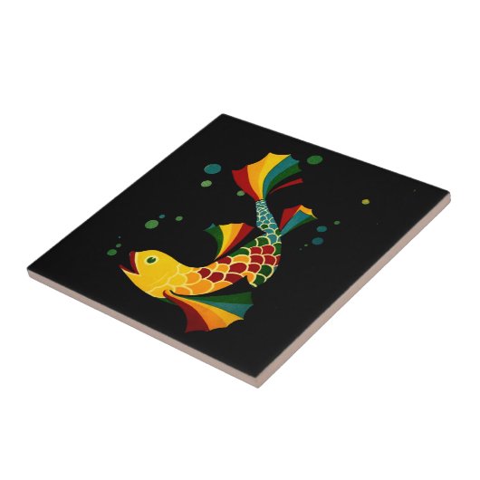 カラフル魚 タイル (側面)