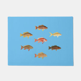 カラフル魚 ドアマット