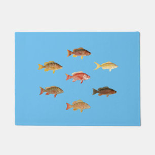 カラフル魚 ドアマット