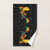 カラフル魚 バスタオルセット (ハンドタオル)