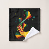 カラフル魚 バスタオルセット (ウォッシュタオル)