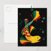 カラフル魚 ポストカード (正面/裏面)