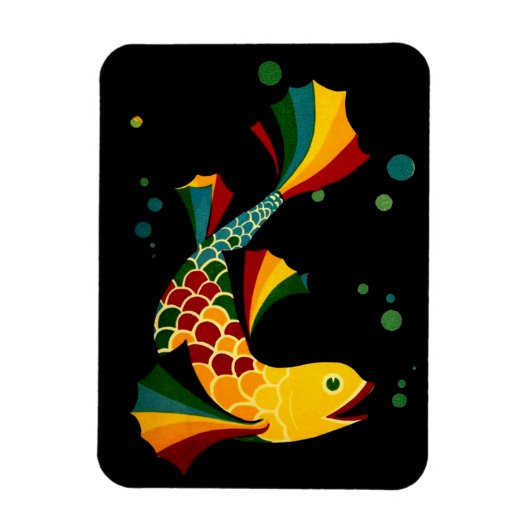 カラフル魚 マグネット (縦)