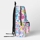 カラフル鮮やかおもしろいパステル形状 プリントバックパック (左)