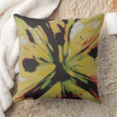 カラフル鮮やかと同時代の抽象芸術花 クッション (ブランケット)