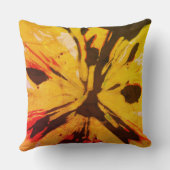 カラフル鮮やかと同時代の抽象芸術花 クッション (裏面)
