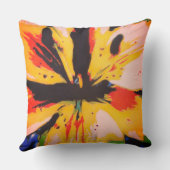 カラフル鮮やかと同時抽象芸術 クッション (裏面)