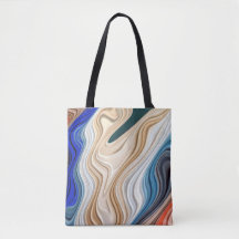 カラフル鮮やかの生長パターンのトートバッグ