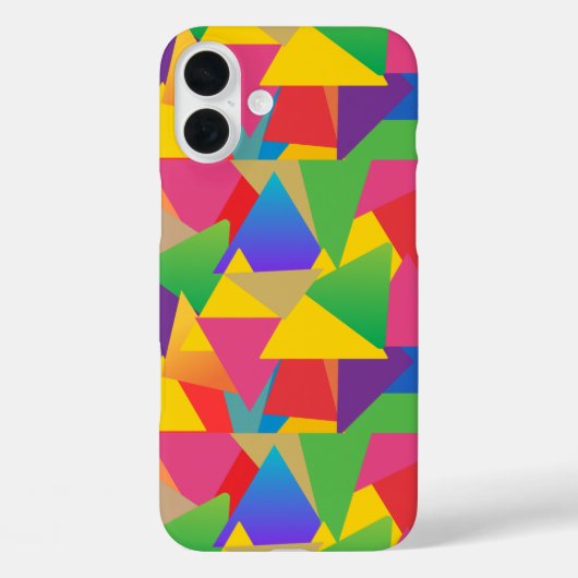 カラフル鮮やかはっきりしたパターン(の模様が)ある角 Case-Mate iPhoneケース (裏面)