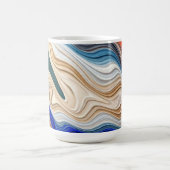 カラフル鮮やかクラシックの生臭いパターンコーヒー コーヒーマグカップ (中央)