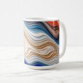 カラフル鮮やかクラシックの生臭いパターンコーヒー コーヒーマグカップ (正面右)