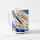 カラフル鮮やかクラシックの生臭いパターンコーヒー コーヒーマグカップ (正面左)