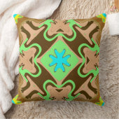 カラフル鮮やかクラシック布パターンデザイン クッション (ブランケット)