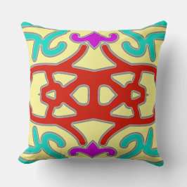 カラフル鮮やかクラシック布パターンデザイン クッション