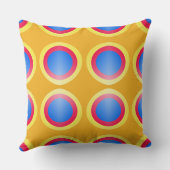 カラフル鮮やかクラシック布パターンデザイン クッション (裏面)