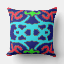 カラフル鮮やかクラシック布パターンデザイン クッション