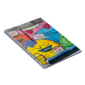 カラフル鮮やかシカゴのアートワーク ノートブック (右側)