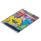 カラフル鮮やかシカゴのアートワーク ノートブック (左側)