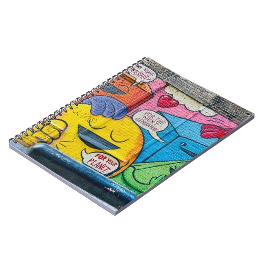 カラフル鮮やかシカゴのアートワーク ノートブック (左側)