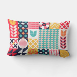 カラフル鮮やかファンキー ランバークッション
