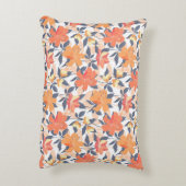 カラフル鮮やかフローラプリント アクセントクッション (裏面(縦))