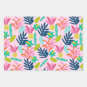カラフル鮮やかフローラ包装紙フラットシート ラッピングペーパーシート (正面3)