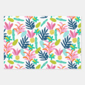 カラフル鮮やかフローラ包装紙フラットシート ラッピングペーパーシート (正面2)