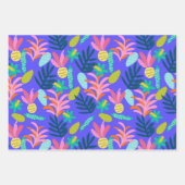 カラフル鮮やかフローラ包装紙フラットシート ラッピングペーパーシート (正面)