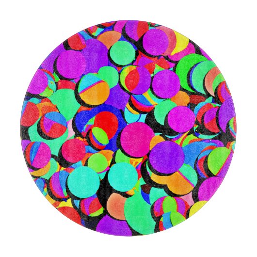 カラフル鮮やかレトロ カッティングボード (正面)