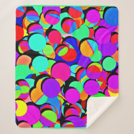 カラフル鮮やかレトロ シェルパブランケット