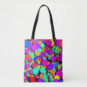 カラフル鮮やかレトロ トートバッグ (正面)