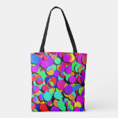 カラフル鮮やかレトロ トートバッグ (裏面)