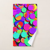 カラフル鮮やかレトロ バスタオルセット (ハンドタオル)