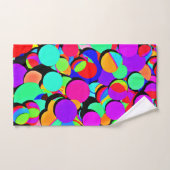 カラフル鮮やかレトロ バスタオルセット (ハンドタオル)